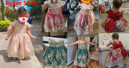 Vintage Embroidery Elegant Princess Dresses