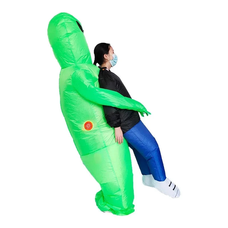 Alien Halloween Inflatable, Alien Kidnapping Inflatable, Funny Halloween Blow up Costumes