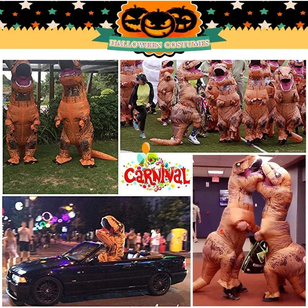 Halloween T-REX Inflatable Suit Adult Fancy Role-playing Tyrannosaurus Costume