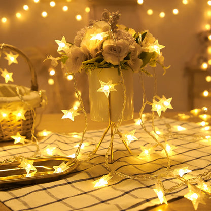 LED String Lights Outdoor Star Chain Lights