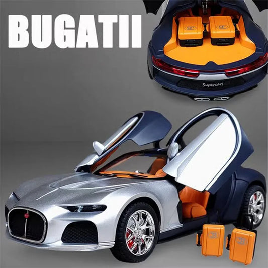 1/24 Scale Bugatti Atlantic Toys Model Car Alloy Diecasts Model Vehicle with Light Sound