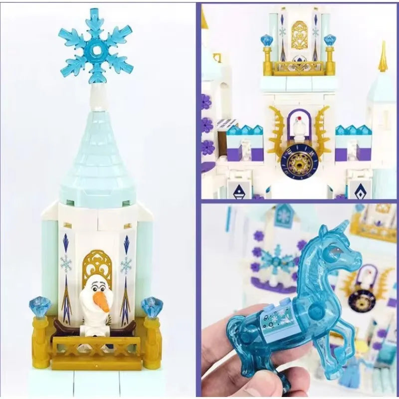 Disney Frozen Princess Snow Castle Building Blocks Toys Set