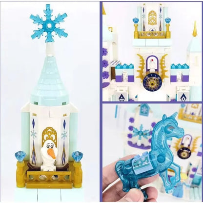 Disney Frozen Princess Snow Castle Building Blocks Toys Set