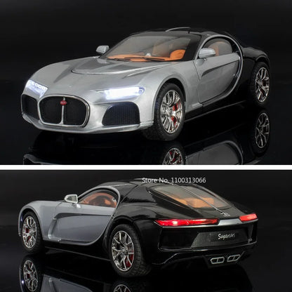 1/24 Scale Bugatti Atlantic Toys Model Car Alloy Diecasts Model Vehicle with Light Sound