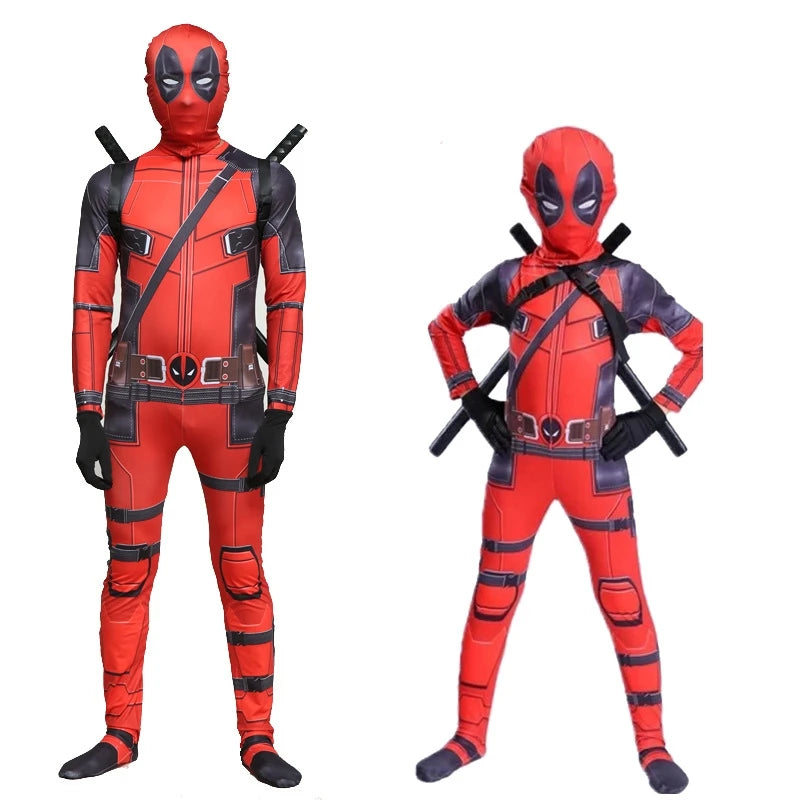 Deadpool Halloween Costume Men Women Kids Cosplay