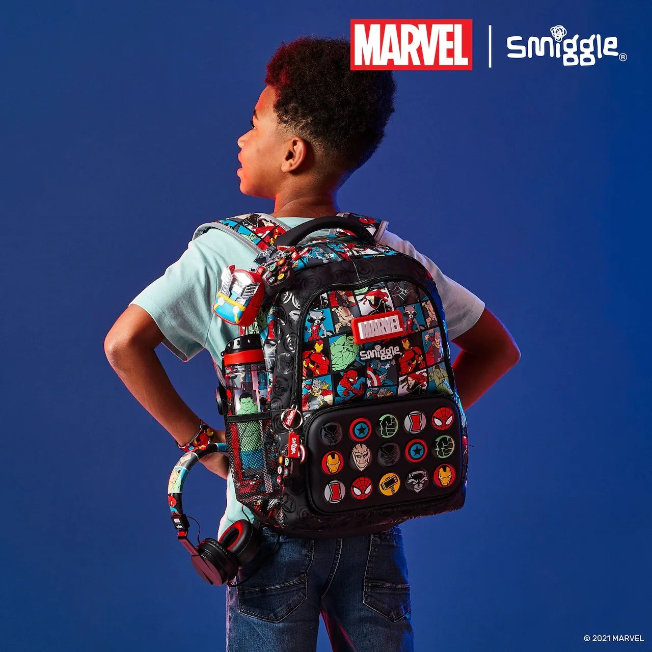 Smiggle Marvel Superhero Spider-Man Children Stationery School Bag