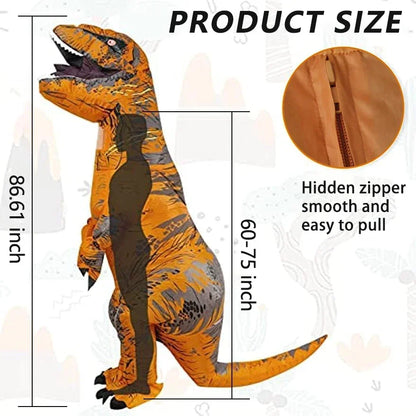 Halloween T-REX Inflatable Suit Adult Fancy Role-playing Tyrannosaurus Costume