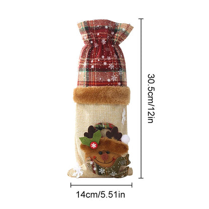 Christmas Wine Bottle Covers Bag