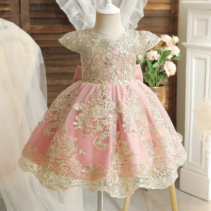 Vintage Embroidery Elegant Princess Dresses