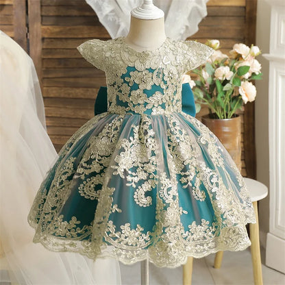 Vintage Embroidery Elegant Princess Dresses