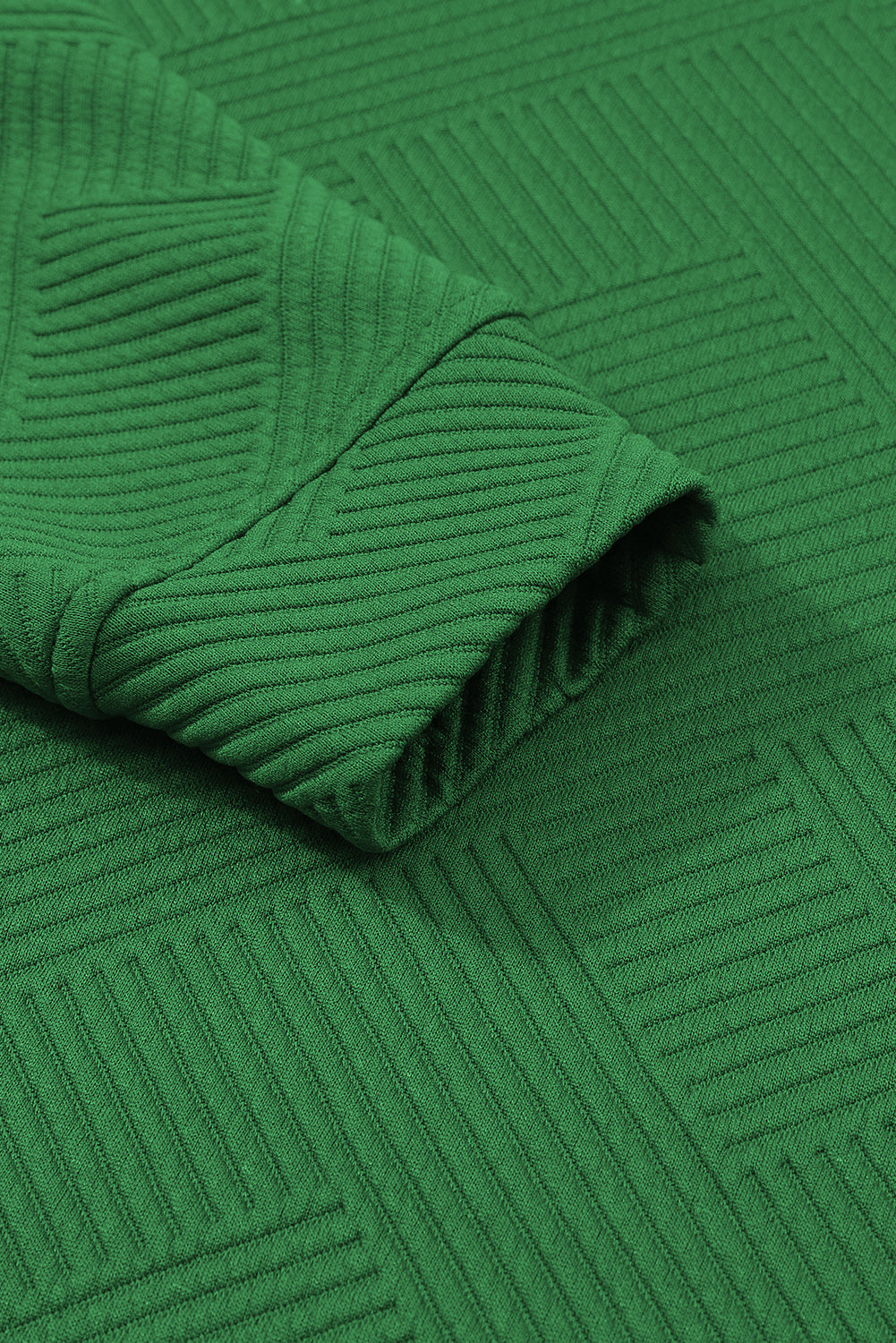 Roupa despojada verde escuro ultra solta texturizada 2 peças