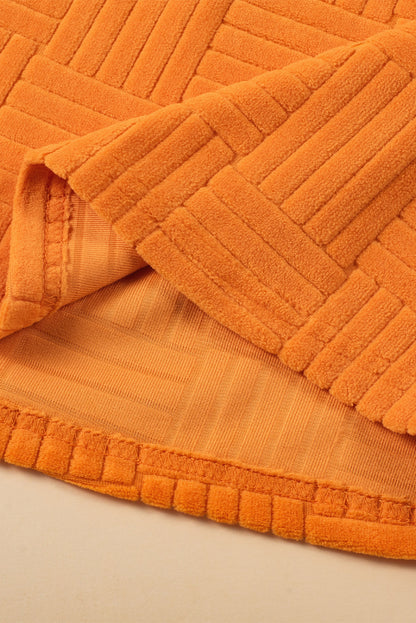 Ensemble débardeur texturé orange et pantalon large