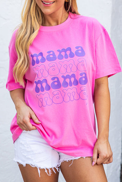 Camiseta grande com estampa Bonbon MAMA