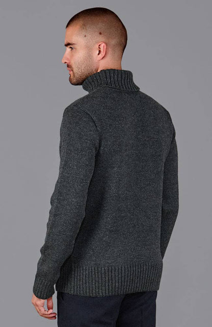 The Fitted Submariner - Roll Neck Merino Wool Jumper