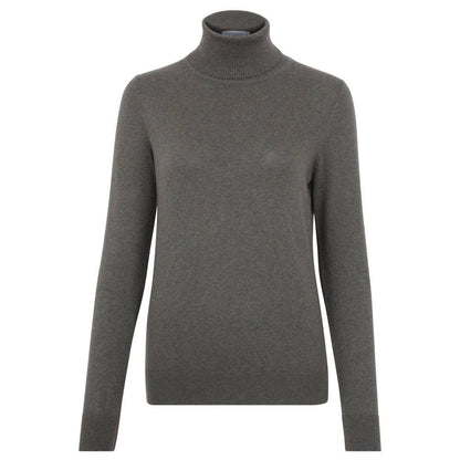 Womens Ultra-Fine Cotton Roll Neck Long Sleeve Jumper