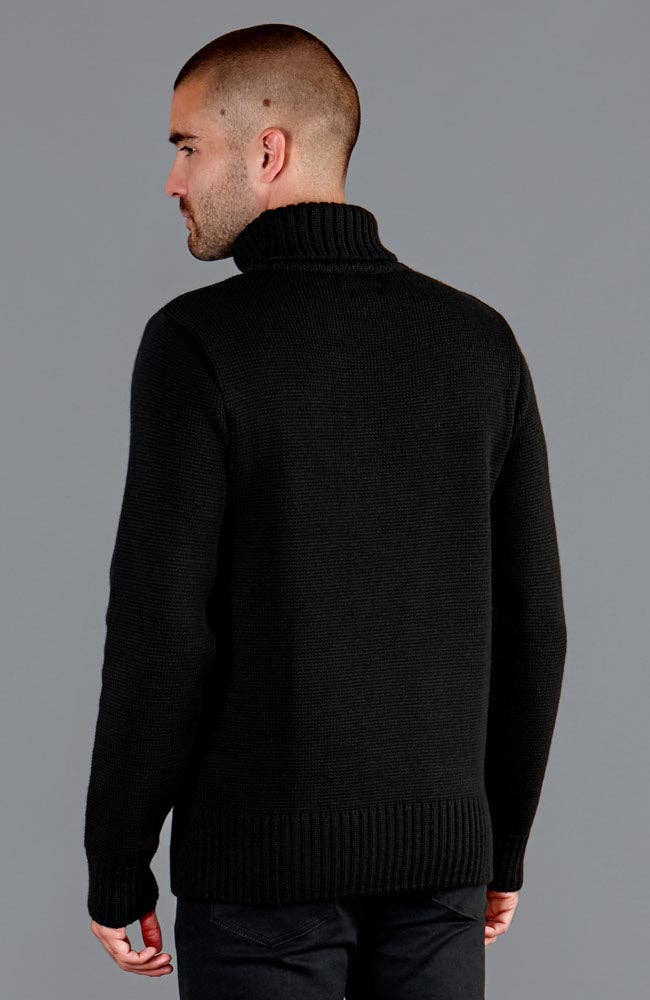 The Fitted Submariner - Roll Neck Merino Wool Jumper